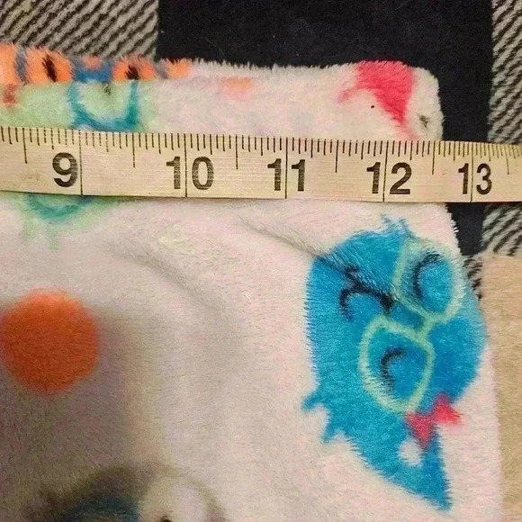 Unbranded Girls White With Cat Design Throughout Fuzzy Pajama Pants Size Large - Picture 5 of 8